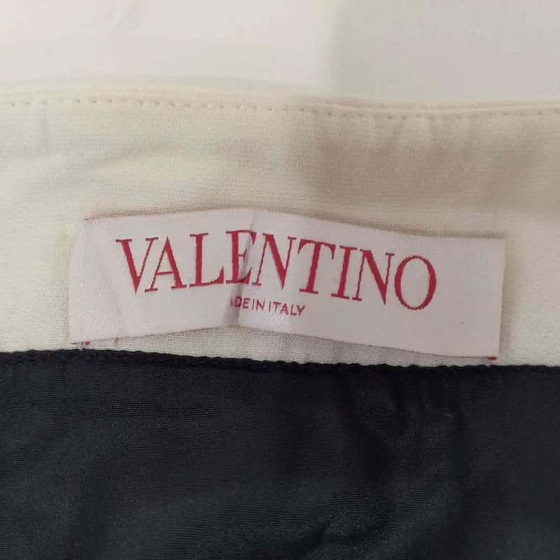 Valentino Valentino A-Line Skirt in Black and Cream 0089 Size 31" - 3 Thumbnail