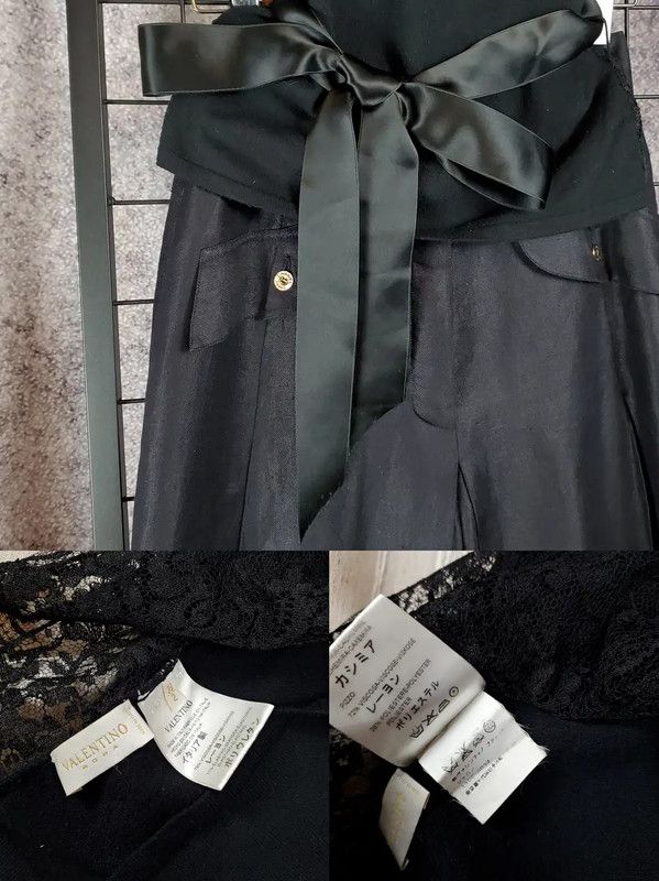 Valentino Valentino Black Cashmere Blend Embroidered Sweater 0089 Size M / US 6-8 / IT 42-44 - 7 Thumbnail