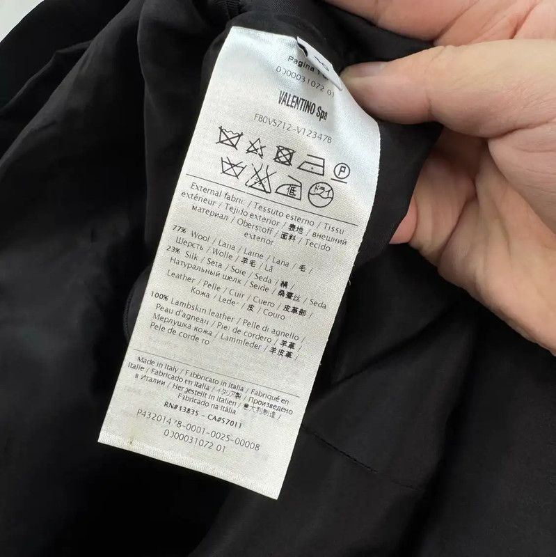 Valentino Valentino Black Wool Blend Long Sleeve Dress 0089 Size L / US 10 / IT 46 - 6 Thumbnail