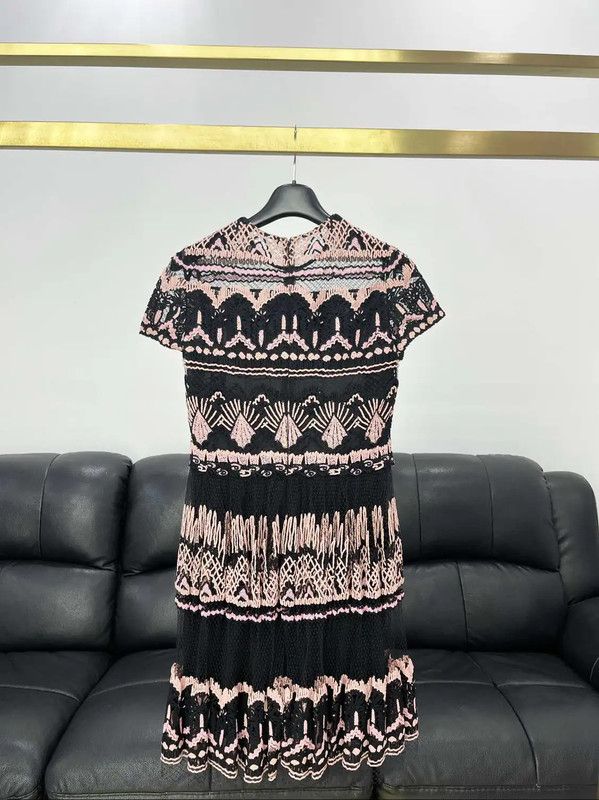 Valentino Valentino Summer Color-Blocked Lace Dress 0089 Size XL / US 12-14 / IT 48-50 - 2 Thumbnail