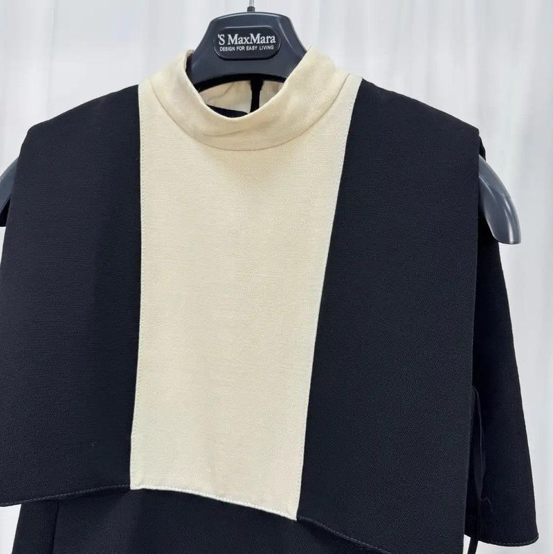 Valentino Valentino Sleeveless Black Polyester Dress 0089 Size L / US 10 / IT 46 - 3 Thumbnail