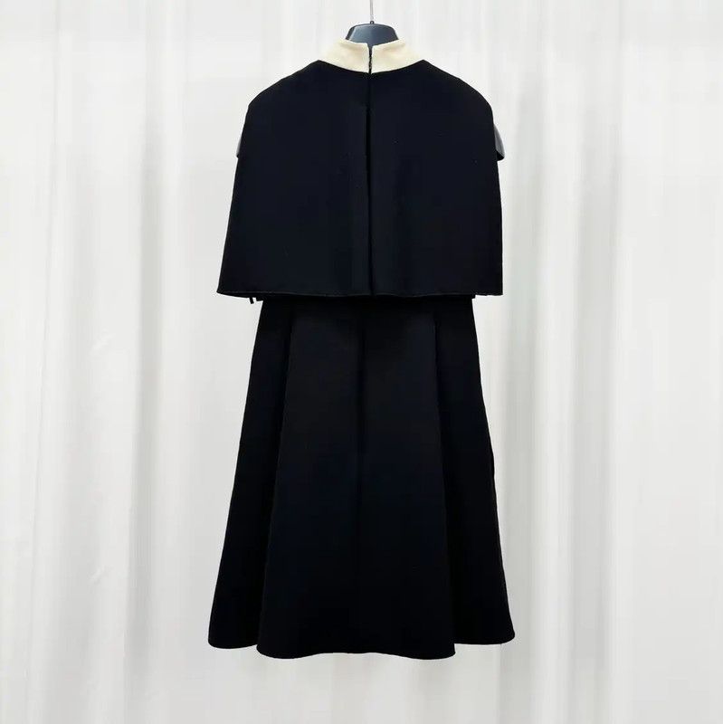 Valentino Valentino Sleeveless Black Polyester Dress 0089 Size L / US 10 / IT 46 - 2 Thumbnail