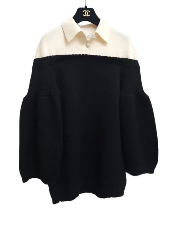 Valentino Valentino Black Wool Long Sleeve Sweater 0089 Size M / US 6-8 / IT 42-44 - 2 Thumbnail