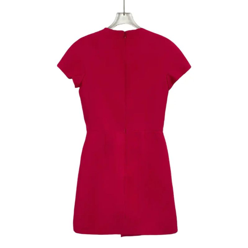 Valentino Valentino Red Wool Dress for Women 0089 Size M / US 6-8 / IT 42-44 - 2 Thumbnail