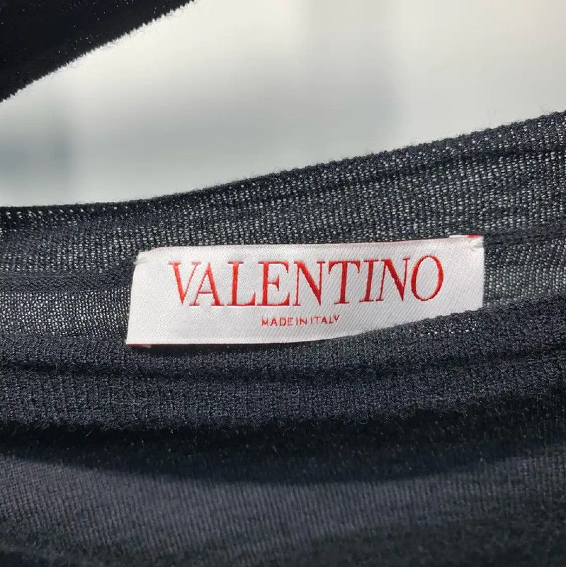 Valentino Valentino Black Cotton Women’s Sweater 0089 Size S / US 4 / IT 40 - 2 Thumbnail