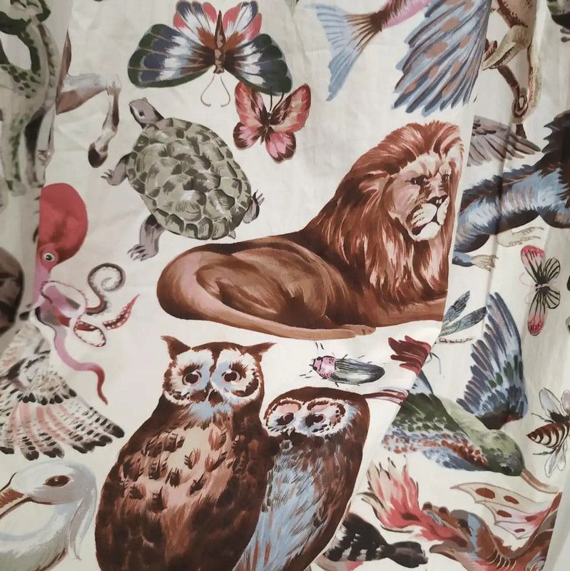Valentino Valentino Colorful Cotton Printed Midi Skirt 0089 Size 23" - 4 Thumbnail