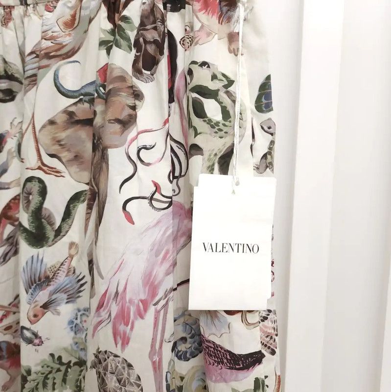 Valentino Valentino Colorful Cotton Printed Midi Skirt 0089 Size 23" - 5 Thumbnail