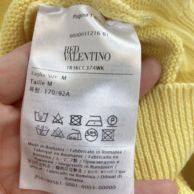 Valentino Valentino Yellow Wool Blend Midi Skirt 0089 Size 24" / US 00 / IT 34 - 4 Thumbnail