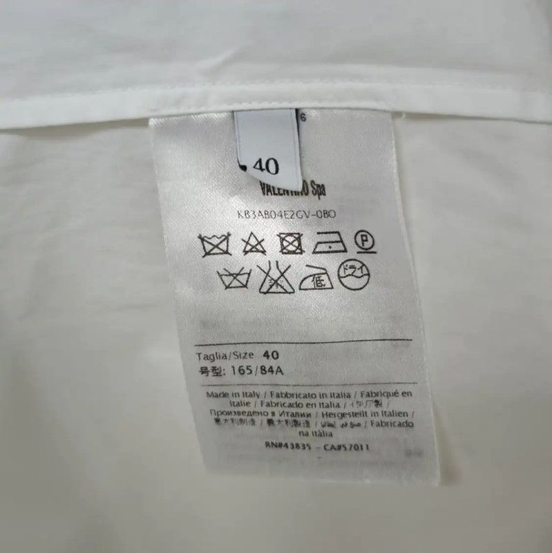 Valentino Valentino White Embroidered Long Sleeve Dress 0089 Size S / US 4 / IT 40 - 6 Thumbnail