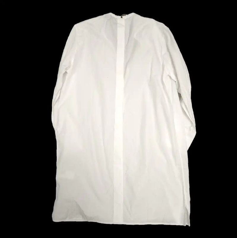 Valentino Valentino White Cotton Long Sleeve Dress 0089 Size M / US 6-8 / IT 42-44 - 2 Thumbnail