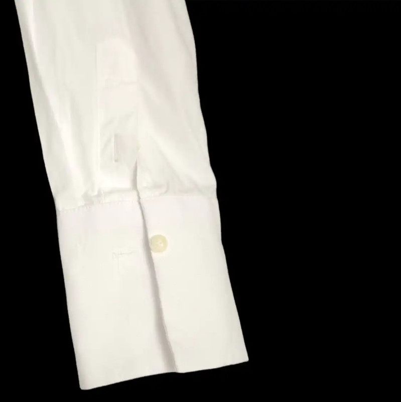 Valentino Valentino White Cotton Long Sleeve Dress 0089 Size M / US 6-8 / IT 42-44 - 3 Thumbnail