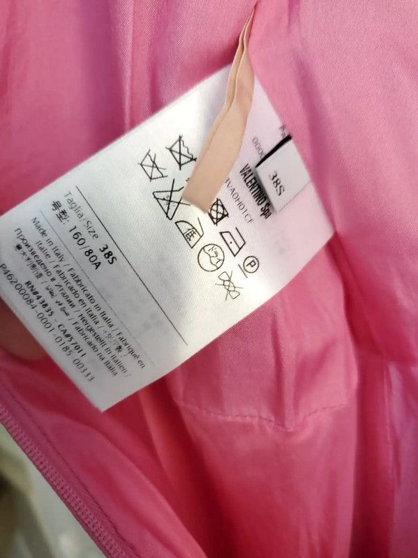 Valentino Valentino Pink Wool Flared Sleeve Dress 0089 Size XS / US 0-2 / IT 36-38 - 7 Thumbnail