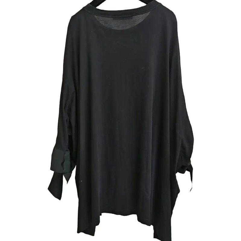 Valentino Valentino Black Long Sleeve Cotton Shirt 0089 Size ONE SIZE - 2 Thumbnail