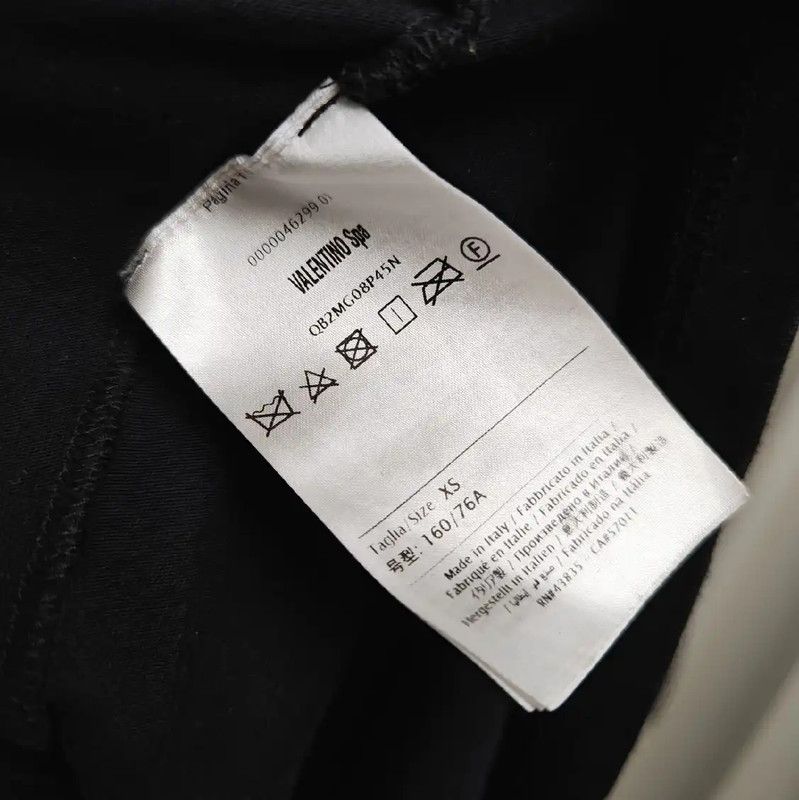 Valentino Valentino Black Long Sleeve Cotton Shirt 0089 Size ONE SIZE - 8 Thumbnail