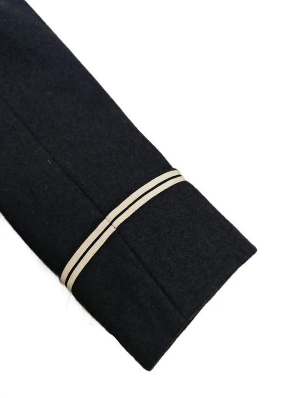 Valentino Valentino Navy Wool Printed Short Coat 0089 Size XS / US 0-2 / IT 36-38 - 7 Thumbnail