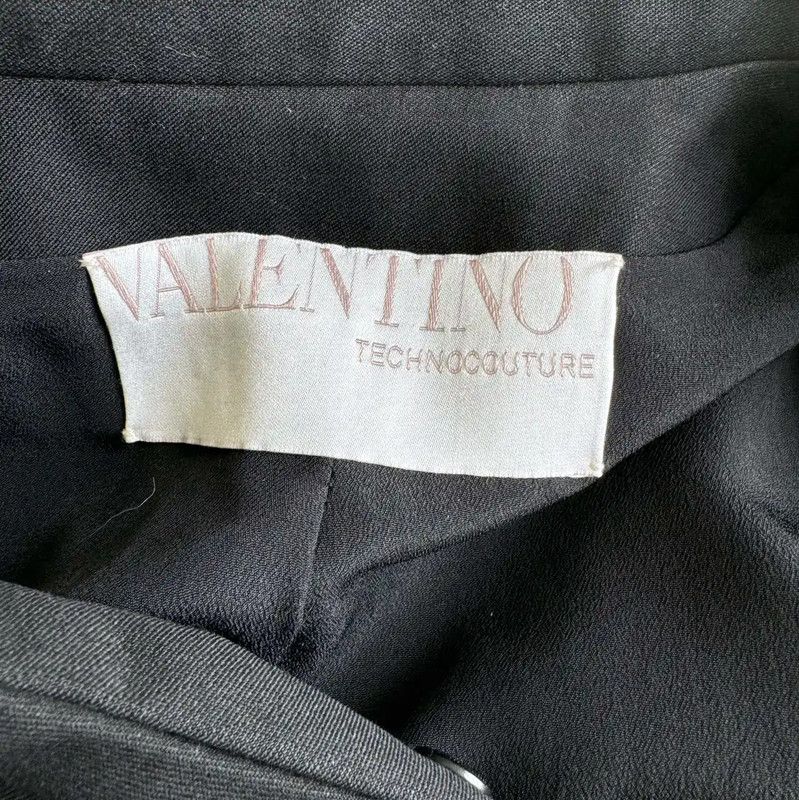 Valentino Valentino Women's Black Wool Mid-Length Coat 0089 Size S / US 4 / IT 40 - 4 Thumbnail