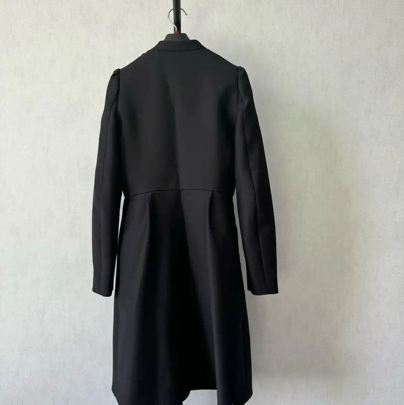 Valentino Valentino Women's Black Wool Mid-Length Coat 0089 Size S / US 4 / IT 40 - 7 Thumbnail