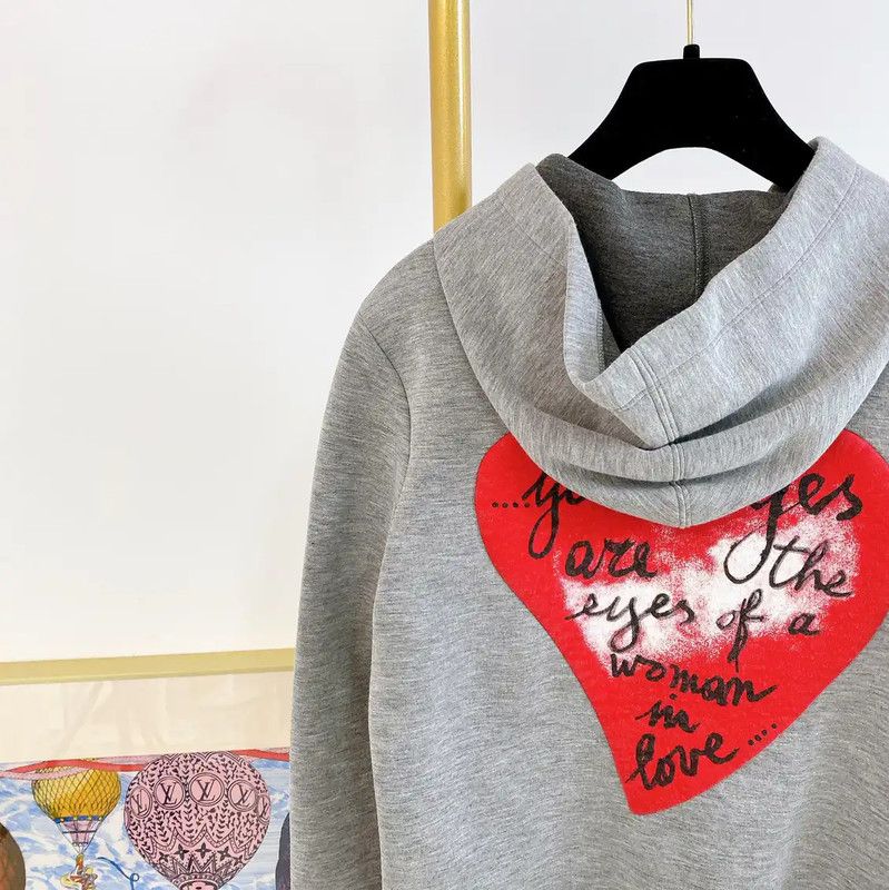 Valentino Valentino Gray Long Sleeve Hoodie for Women 0089 Size S / US 4 / IT 40 - 4 Thumbnail