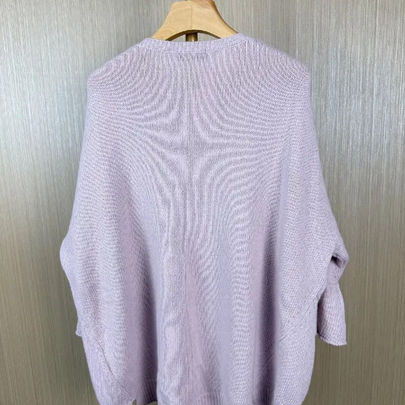 Valentino Valentino Lightweight Purple Wool Sweater 0089 Size XXS / US 00 / IT 34 - 2 Thumbnail