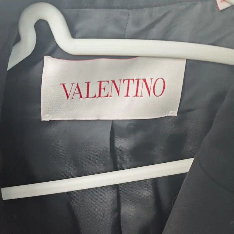 Valentino Valentino Women's Black Wool Blazer Jacket 0089 Size XS / US 0-2 / IT 36-38 - 2 Thumbnail