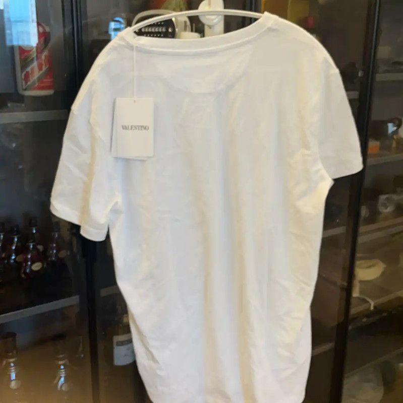 Valentino Valentino Women's White Cotton T-Shirt 0089 Size S / US 4 / IT 40 - 2 Thumbnail