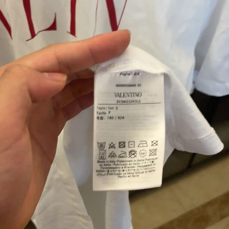 Valentino Valentino Women's White Cotton T-Shirt 0089 Size S / US 4 / IT 40 - 5 Thumbnail