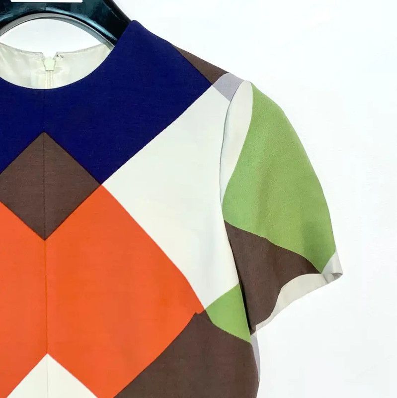 Valentino Valentino Colorful Cotton Dress for Women 0089 Size S / US 4 / IT 40 - 3 Thumbnail