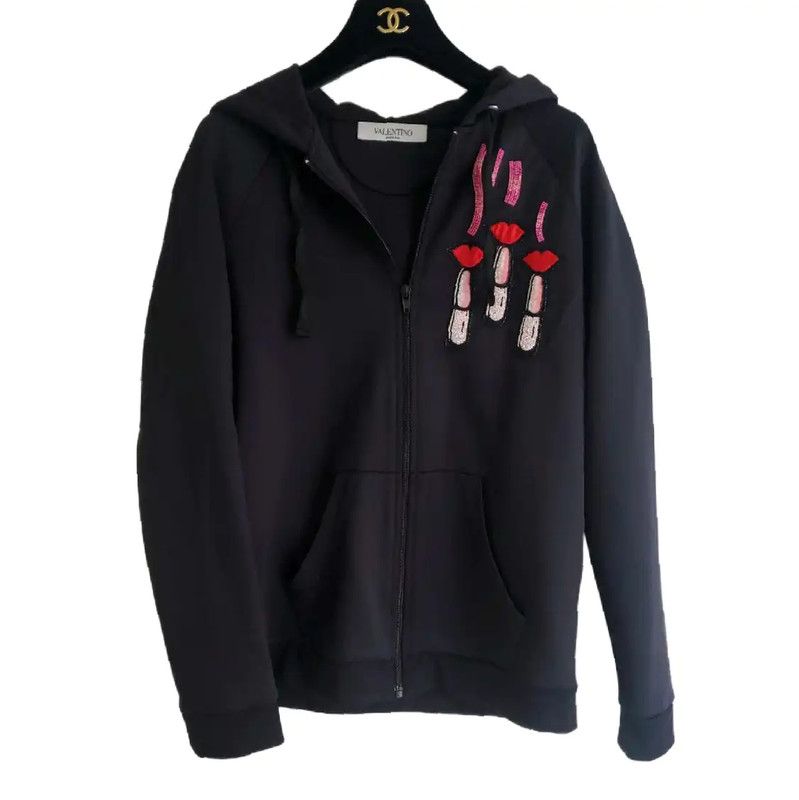 Valentino Valentino Black Women's Jacket for Spring and Autumn 0089 Size M / US 6-8 / IT 42-44 - 2 Thumbnail