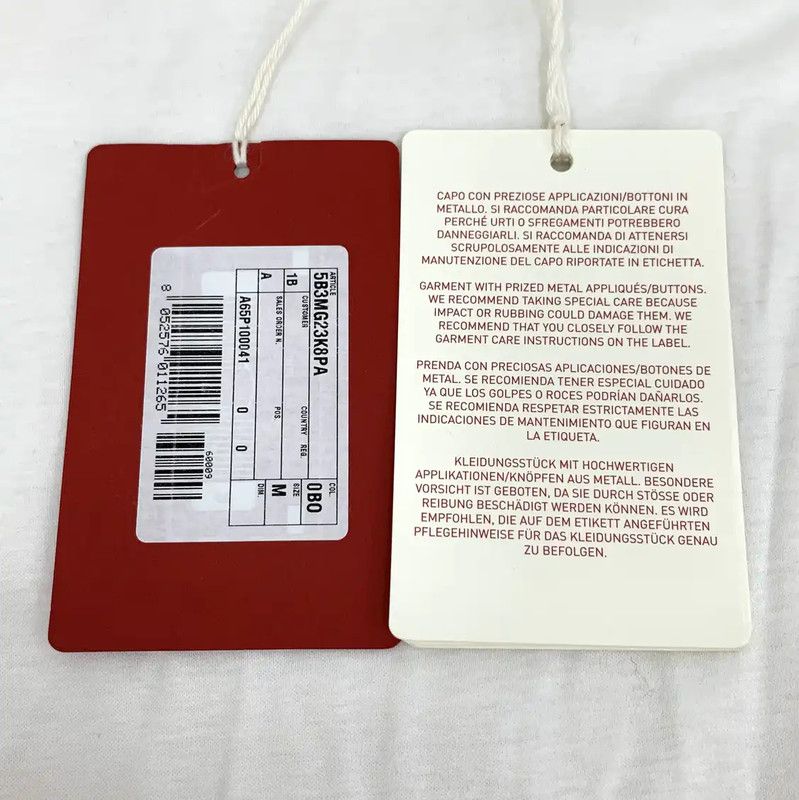 Valentino Valentino White Cotton T-Shirt for Women 0089 Size M / US 6-8 / IT 42-44 - 6 Thumbnail
