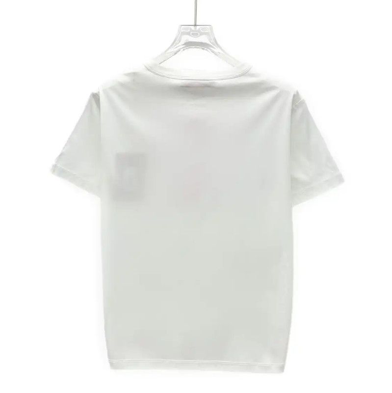 Valentino Valentino White Cotton T-Shirt for Women 0089 Size M / US 6-8 / IT 42-44 - 2 Thumbnail