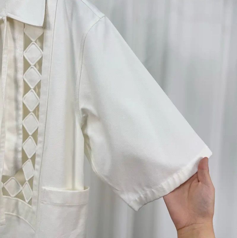 Valentino Valentino Summer White Cotton Blouse for Women 0089 Size M / US 6-8 / IT 42-44 - 4 Thumbnail