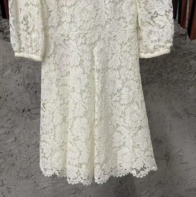 Valentino White Lace Women\'s Dress 0089