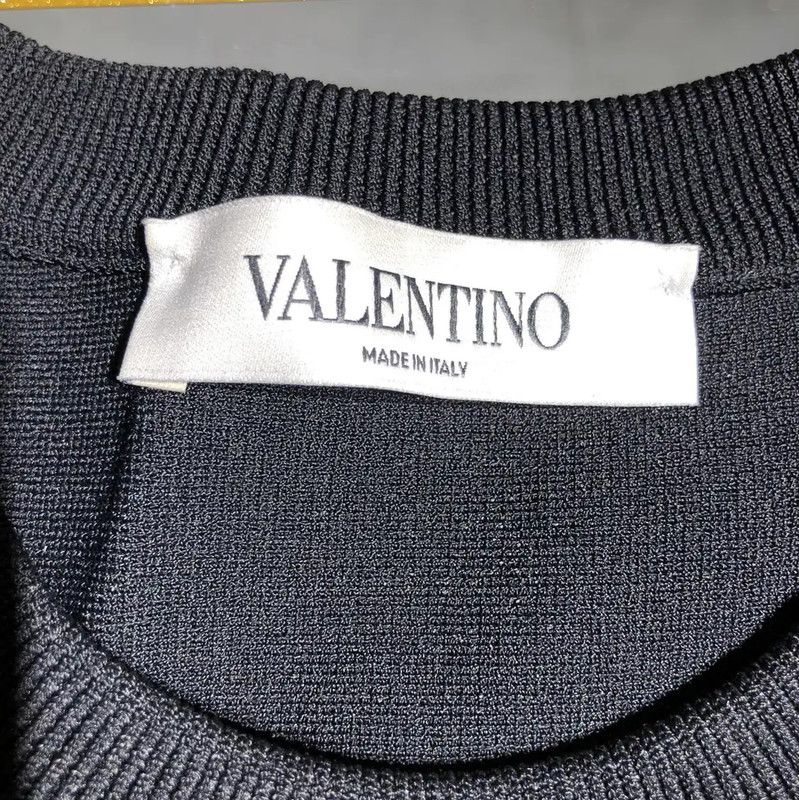 Valentino Valentino Black Long Sleeve Dress for Women 0089 Size L / US 10 / IT 46 - 5 Thumbnail