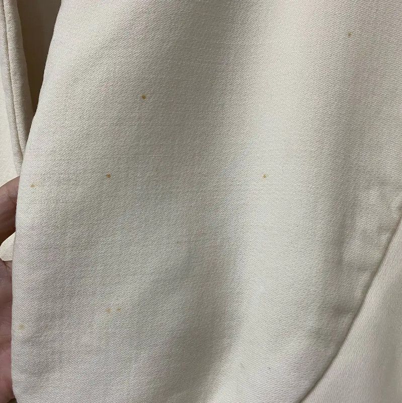 Valentino Valentino Women's Long Cream Coat 0089 Size ONE SIZE - 5 Thumbnail