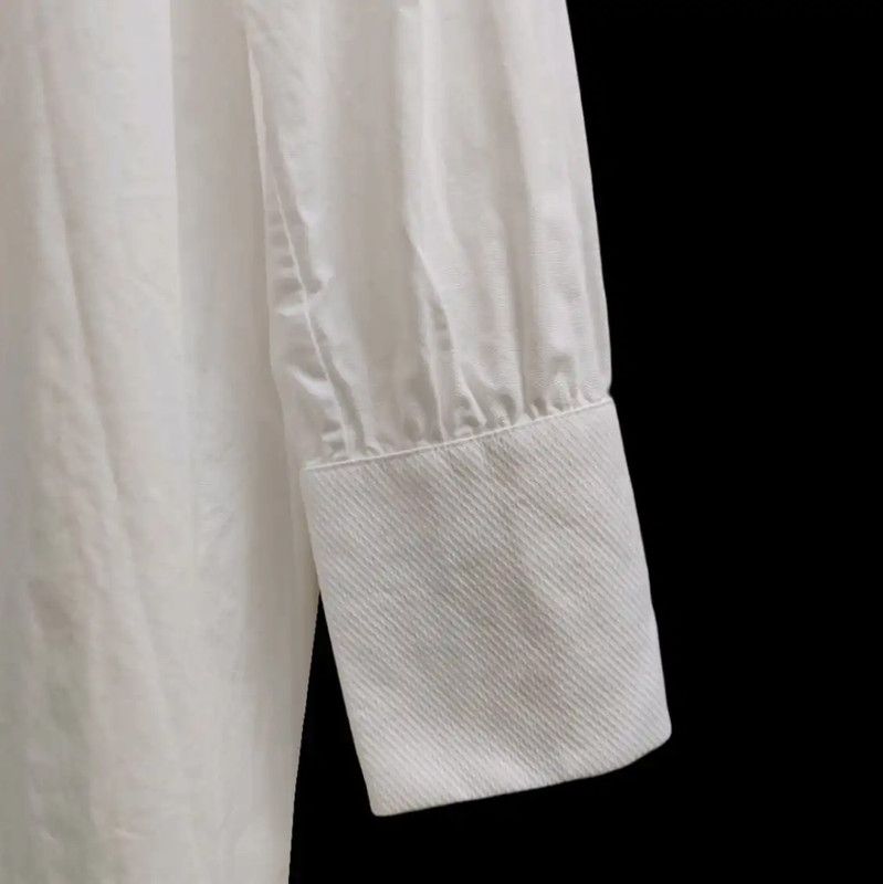 Valentino Valentino Long Sleeve White Dress with Lace Detail 0089 Size S / US 4 / IT 40 - 7 Thumbnail