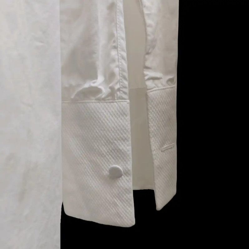 Valentino Valentino Long Sleeve White Dress with Lace Detail 0089 Size S / US 4 / IT 40 - 6 Thumbnail