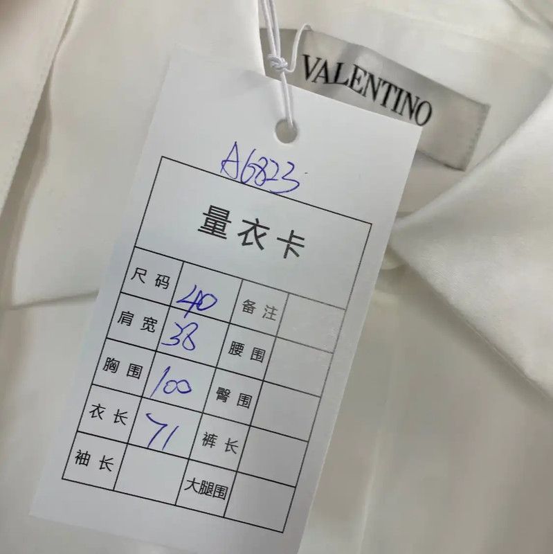 Valentino White Cotton Women's Shirt 0089