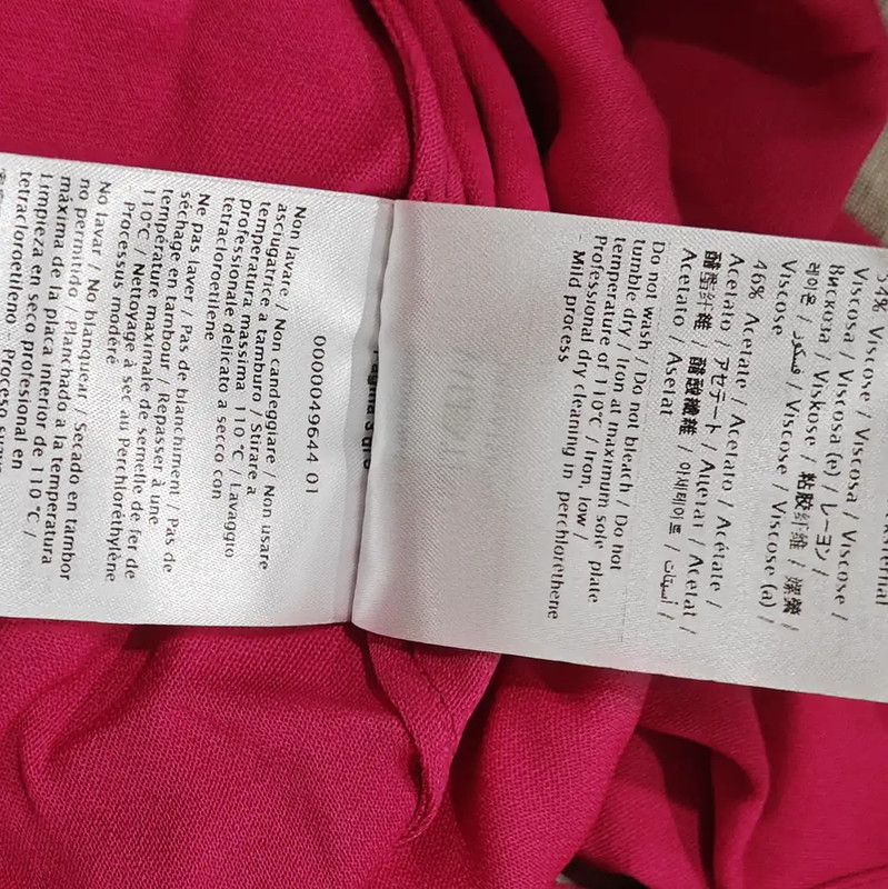 Valentino Valentino Pink Long Sleeve Dress 0089 Size XS / US 0-2 / IT 36-38 - 8 Thumbnail