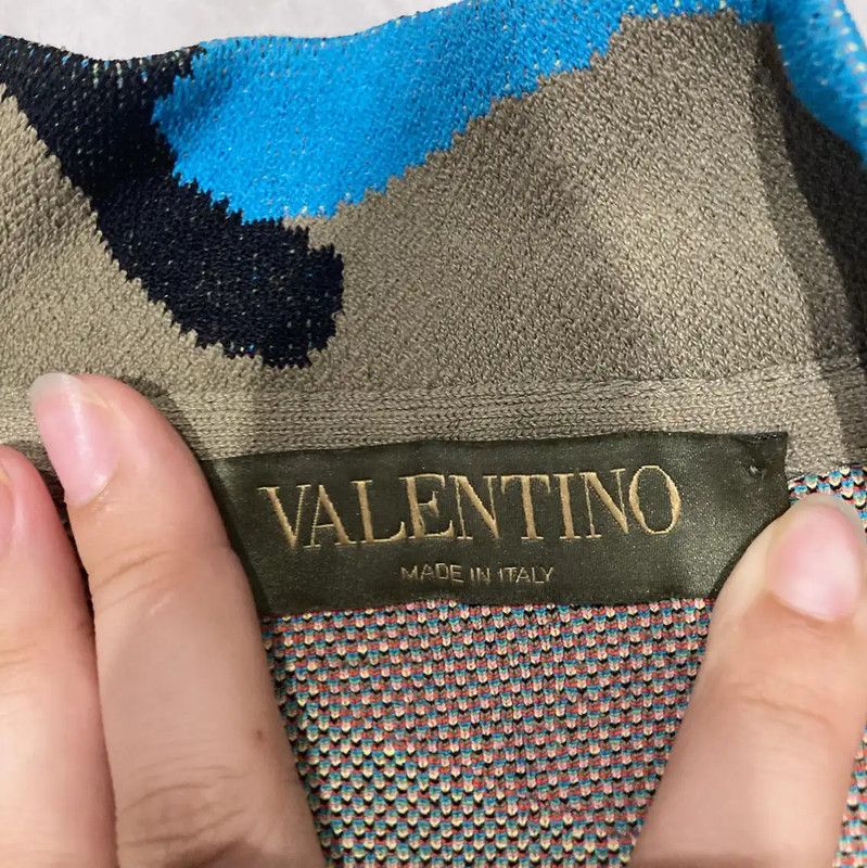 Valentino Valentino Multicolor Camouflage Long Sleeve Cardigan 0089 Size M / US 6-8 / IT 42-44 - 3 Thumbnail