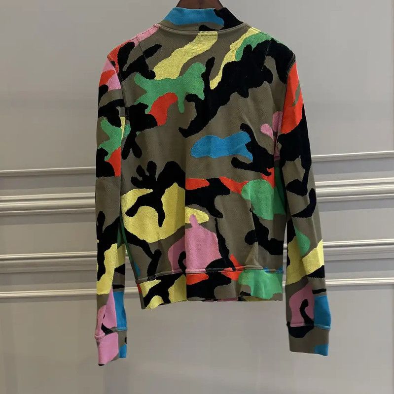 Valentino Valentino Multicolor Camouflage Long Sleeve Cardigan 0089 Size M / US 6-8 / IT 42-44 - 2 Thumbnail