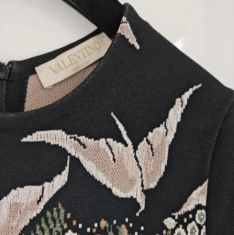 Valentino Valentino Multicolor Floral Print Dress for Women 0089 Size S / US 4 / IT 40 - 7 Thumbnail