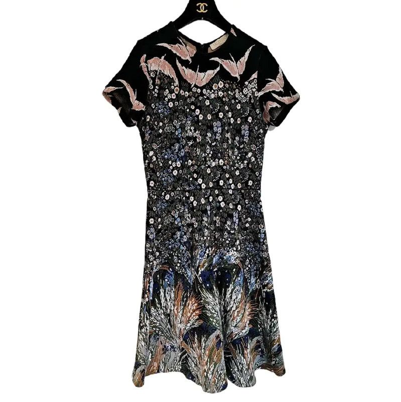 Valentino Valentino Multicolor Floral Print Dress for Women 0089 Size S / US 4 / IT 40 - 2 Thumbnail