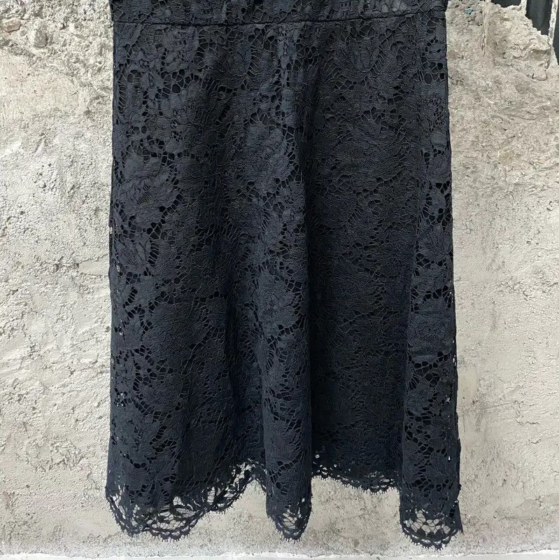 Valentino Valentino Black Lace Women's Dress 0089 Size ONE SIZE - 4 Thumbnail