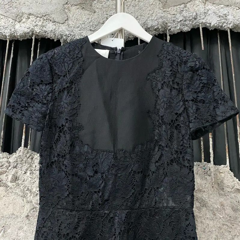 Valentino Valentino Black Lace Women's Dress 0089 Size ONE SIZE - 3 Thumbnail