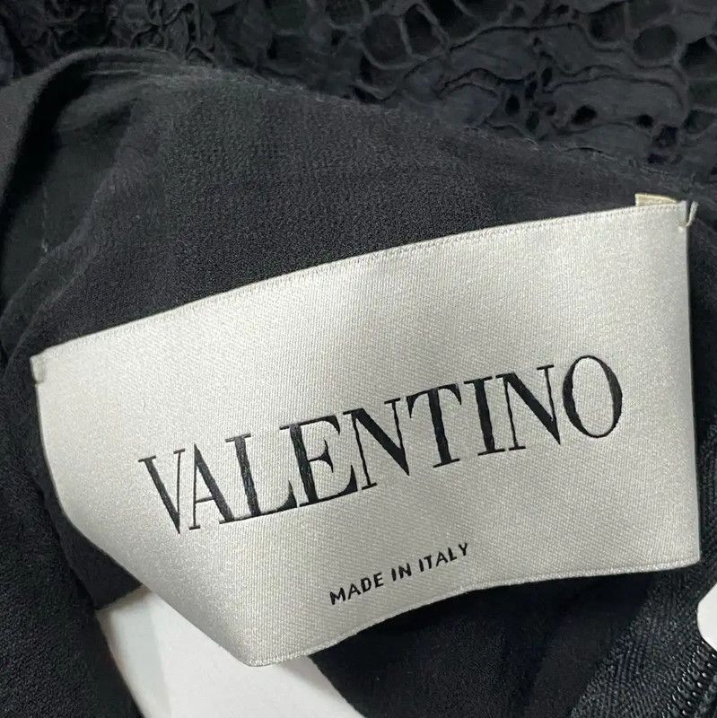 Valentino Valentino Black Lace Women's Dress 0089 Size ONE SIZE - 5 Thumbnail