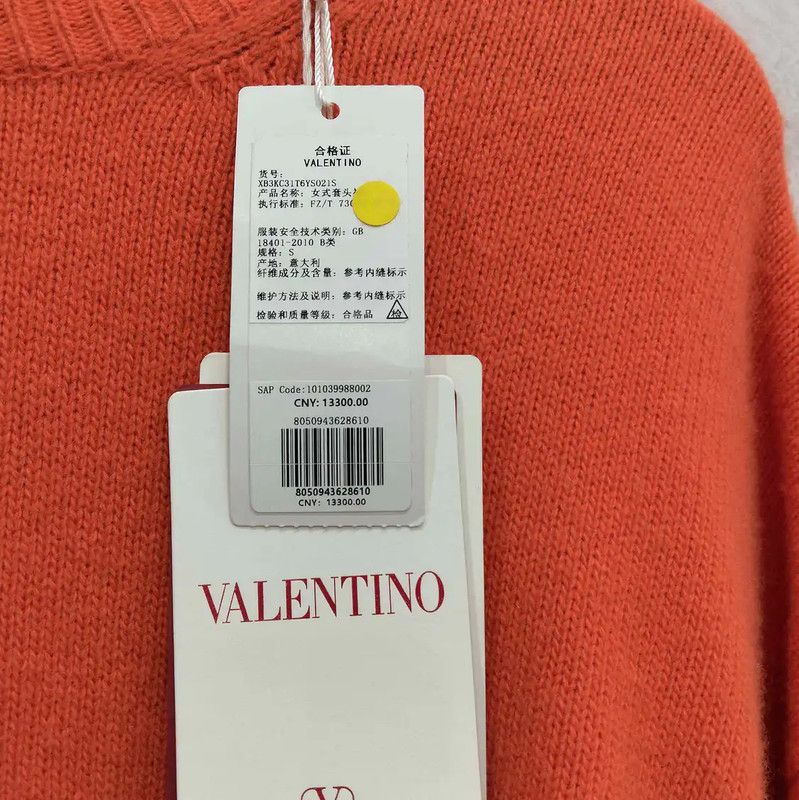 Valentino Valentino Winter Orange Wool Pullover Sweater 0089 Size S / US 4 / IT 40 - 5 Thumbnail