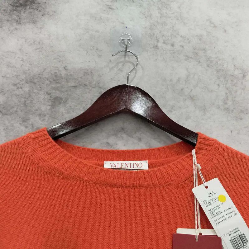 Valentino Valentino Winter Orange Wool Pullover Sweater 0089 Size S / US 4 / IT 40 - 6 Thumbnail