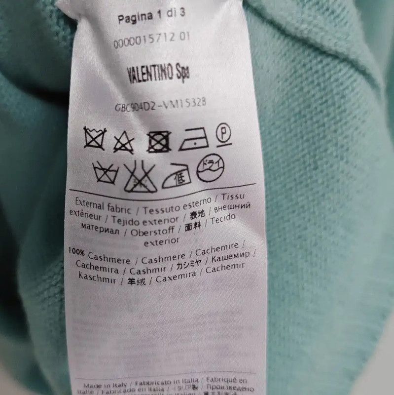 Valentino Valentino Blue Cashmere Sweater for Women 0089 Size M / US 6-8 / IT 42-44 - 4 Thumbnail