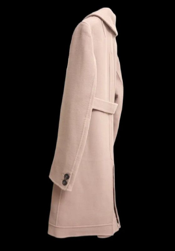 Valentino Valentino Beige Wool Long Coat for Women 0089 Size L / US 10 / IT 46 - 4 Thumbnail