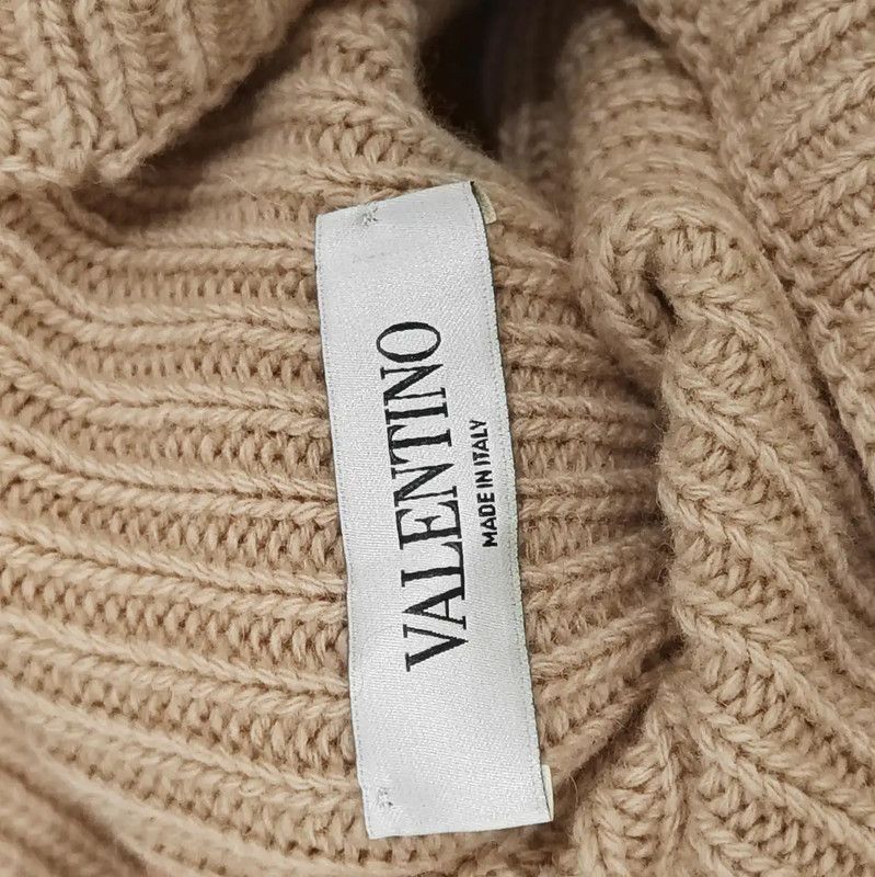 Valentino Valentino Khaki Wool Midi Dress for Women 0089 Size S / US 4 / IT 40 - 7 Thumbnail